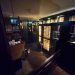 Miroir Antik bronze sur mesure avec encoche pour luminaire